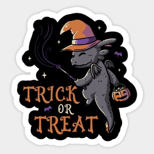 Trick Or Treat Funny Cute Spooky Sticker